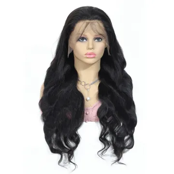 Transparent 13X4 13X6 Swiss Lace Frontal Wig Human Hair Pre Plucked Frontal Lace Peruvian Body Wave Human Hair Wig Ready To Ship