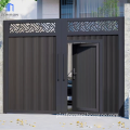 Modern Aluminum Double Swing Gates with Zonron Gates Automatic System - Powder Coated Design for House Entrances