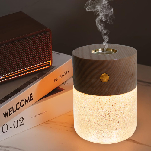 Portable Wood Aromatherapy Diffuser with Three Level Light