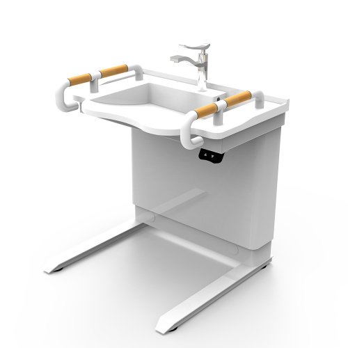 Basins de lavage réglables à hauteur accessible en fauteuil roulant