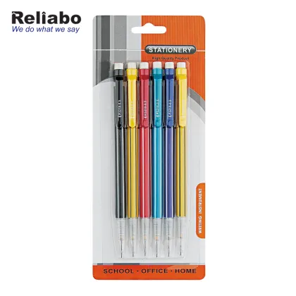 Comfortable Grip Mini Plastic Mechanical Pencils With Eraser