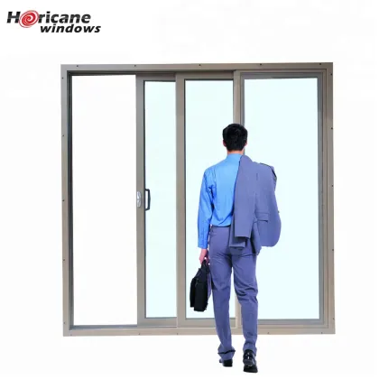 Large Aluminium Alloy Triple 3 Panel Stacking Sliding Patio Doors for Sale