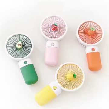 Vente en gros mignon petit fruit USB rechargeable portable portable mini ventilateur de refroidisseur d'air