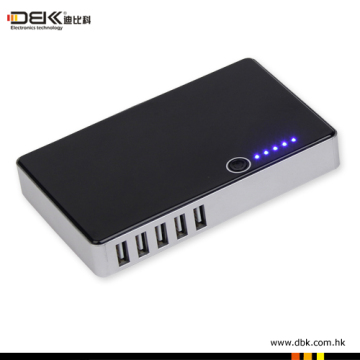 High Capacity of 11000mAh with Five USB Output Sockets Power Bank MP-11000
