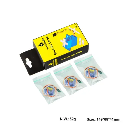 Keyestudio 90 Degrees Blue 9G 3Pcs Micro Servo Motors