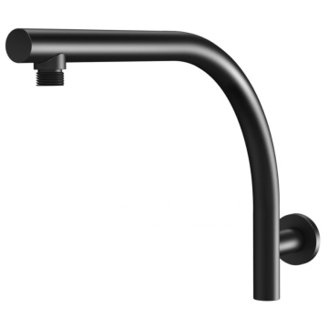 Built-in brass shower arm black