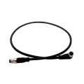 M8 Male to Female Shielded Black Connection Cable