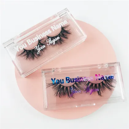 acrylic lashes boxes clear eyelash packaging box