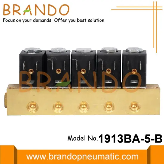 Multiple Manifold Water Air Brass Electric Solenoid Valve