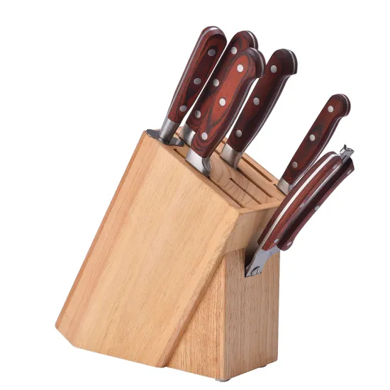 Natural Wood Knife Block