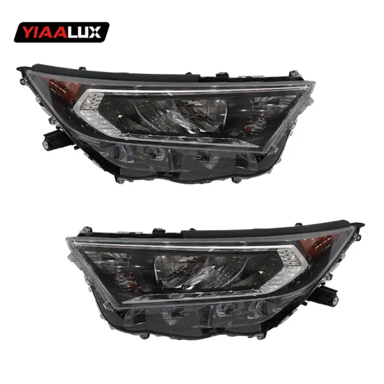 Auto Lighting System: Black Headlamp Halogen & Xenon Headlights for Toyota RAV4 2019-2021