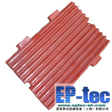Durable jaw crusher parts jaw plates with good price