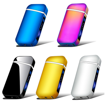 Advanced Touch-Sensing Dual Arc USB Charging Metal Windproof Electronic Cigarette Lighter