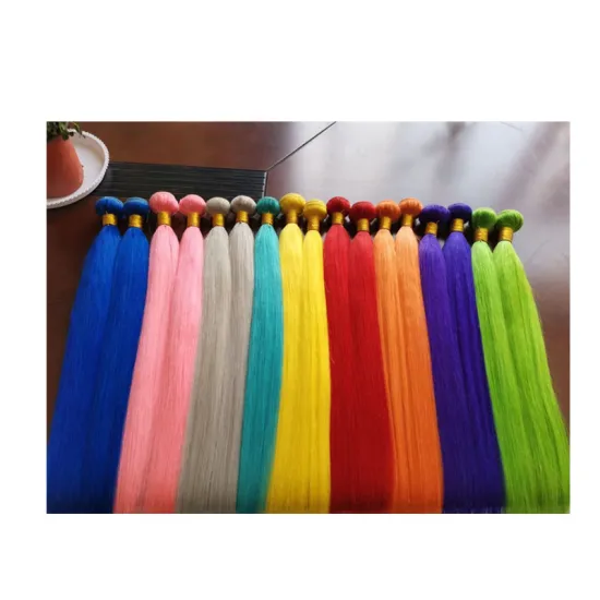 Customized Color Wholesale Raw Brazilian Indian Peruvian Cambodian Human Hair Vendors Colorful Virgin Human Hair Bundles