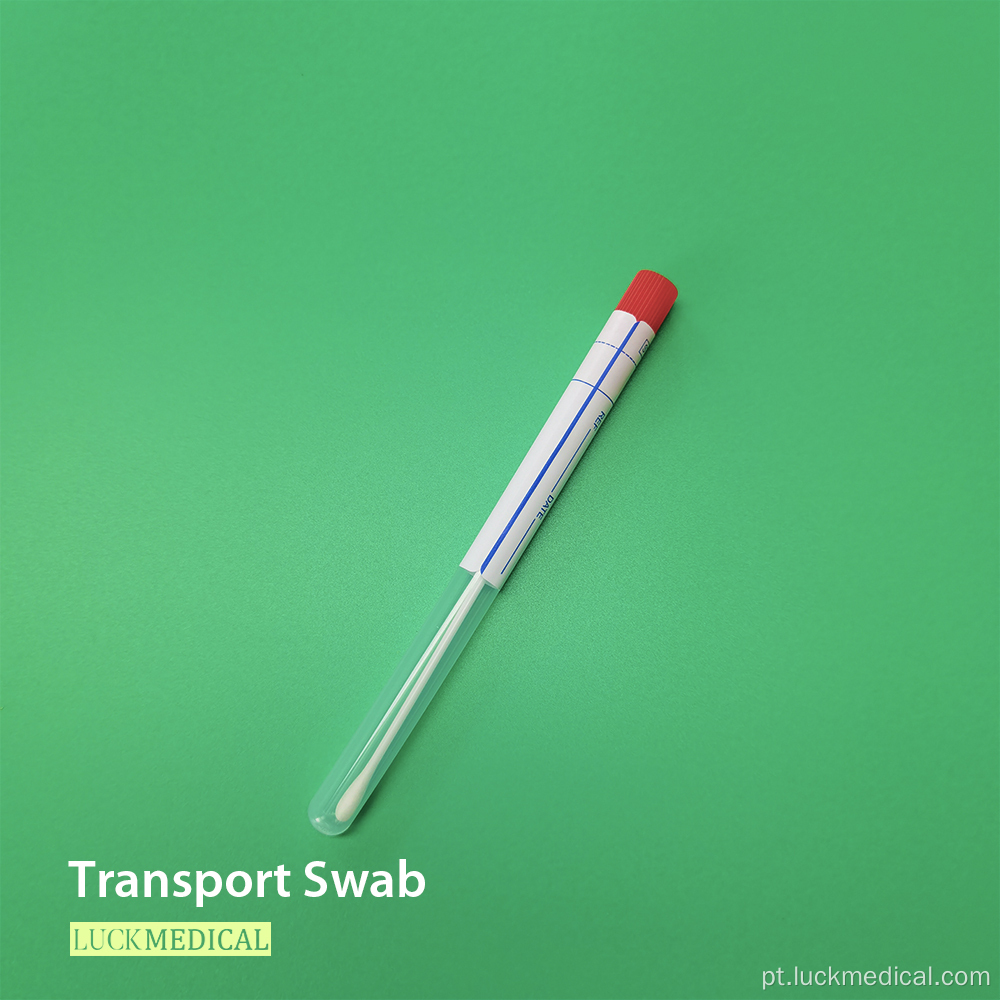 PS Swab de transporte de amostragem de plástico com tubo FDA