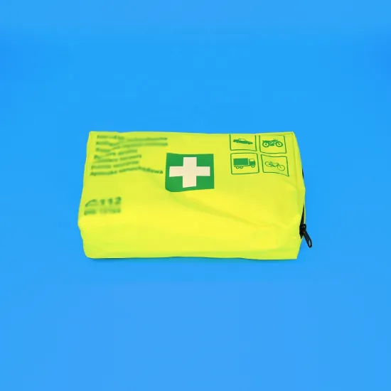 China factory small green emergency outdoor convenient medical fist aid kit cloth bag