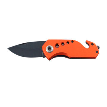 Outdoor Emergency Knife, Made of 420J2 Stainless Steel + Aluminum Handle