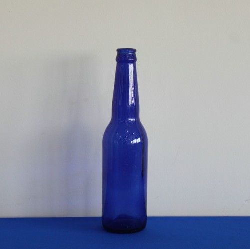 cobalt blue beer bottle