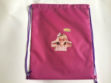 promotional 210d polyester drawstring backpack