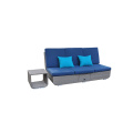 Sun Lounger 4-Position Adjustable Back Rests Sofa