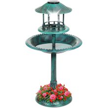 Vintage Resin Pedestal Fountain Decoration for Yard