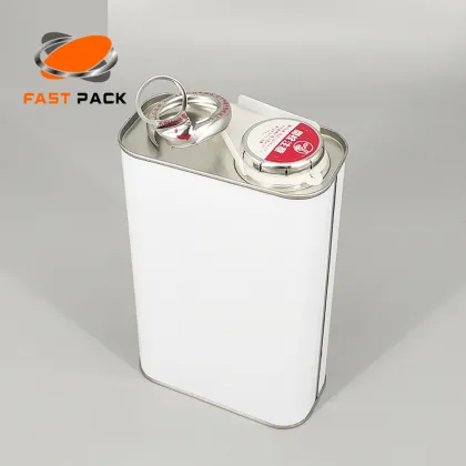 F-style engine oil tin can 1 liter