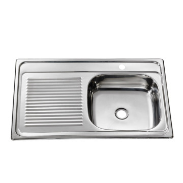 201/304 Stainless Steel Waterfall Kitchen Sink - New Design Single Bowl