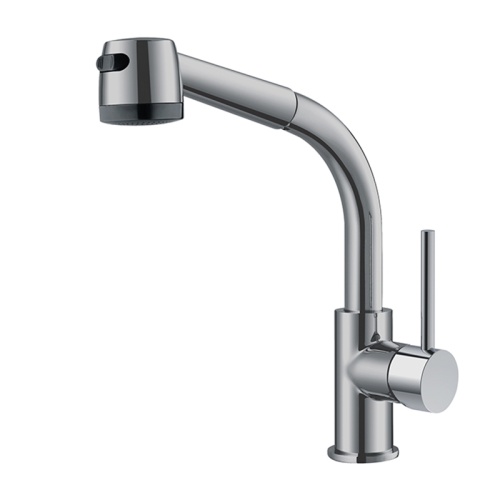 single handle kitchen faucet with sprayer Brass Kitchen Faucet With Pull Out Sprayer Factory