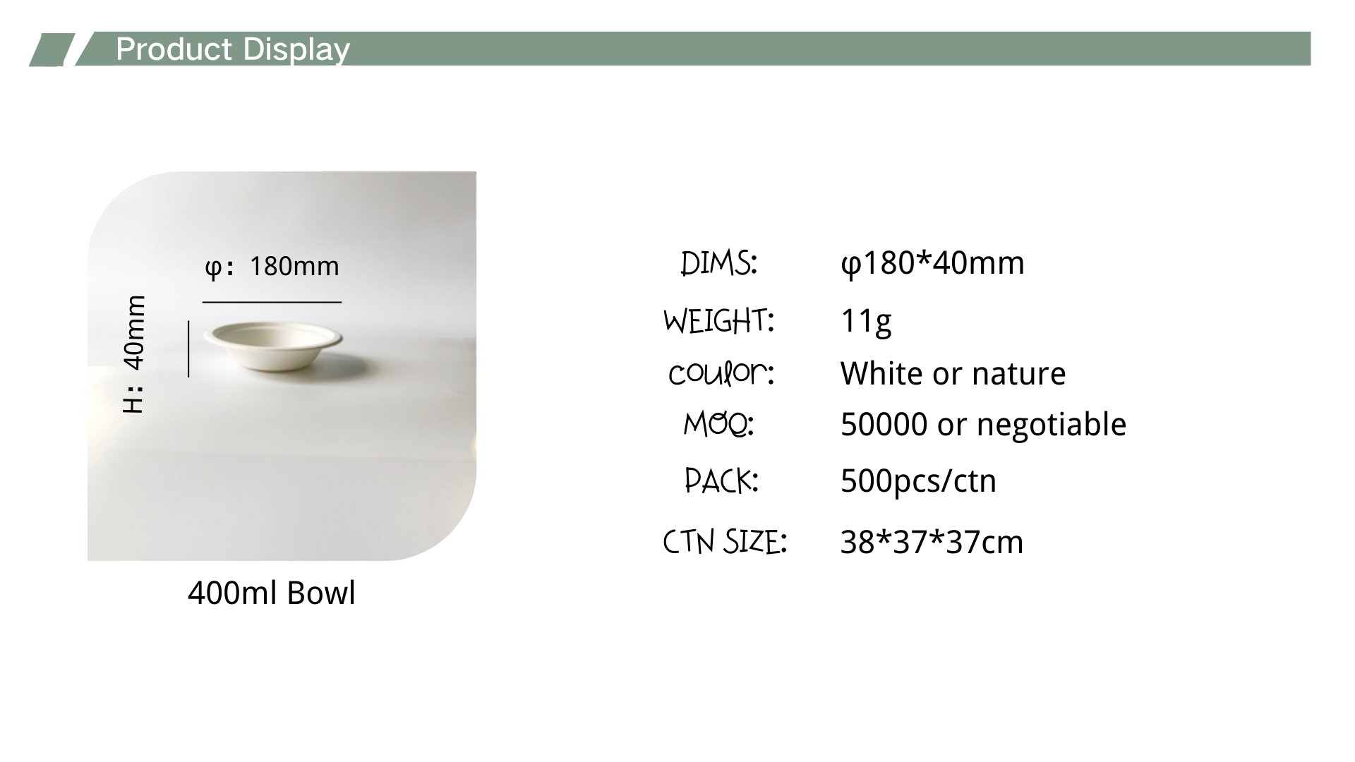 400ml popular bowl