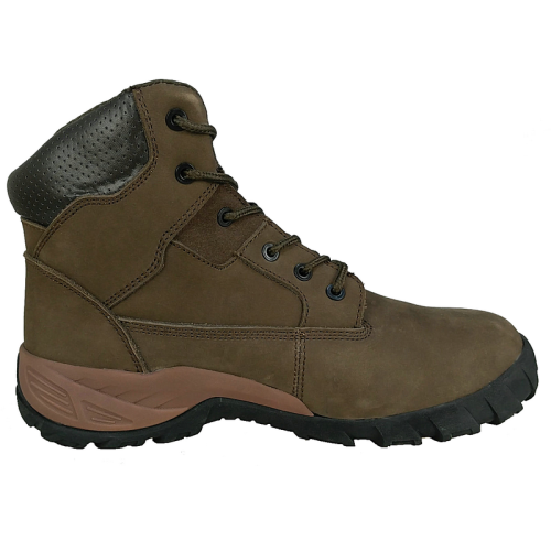 High Ankle Nubuck Safety Shoes with MD Sole