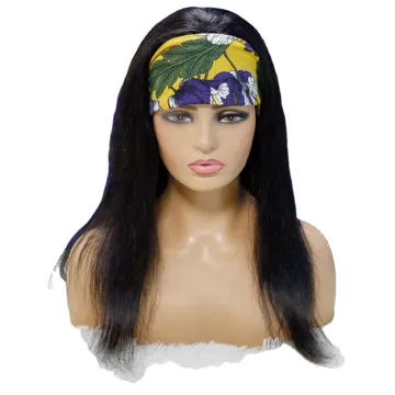 Wholesale Headband Wig Human Hair For Black Women,Raw Virgin Human Hair Headband Wigs