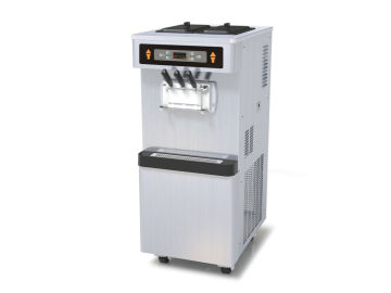 3 Phase Full Stainless Steel Frozen Yogurt Equipment, 3 Flavors Soft Serve Automatic Ice Cream Machine