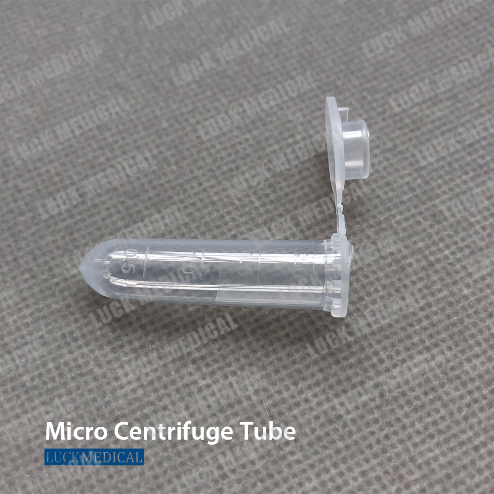 Tubo de microcentrífuga con exportación de cerradura de tapa a la India