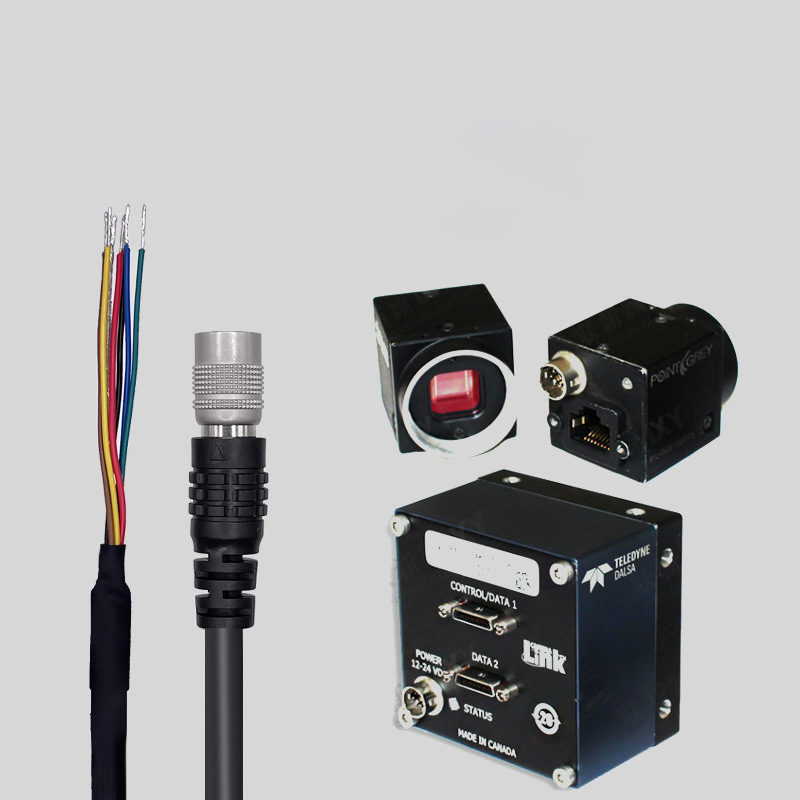 Industrial camera Hikvision power cord trigger cable (8)