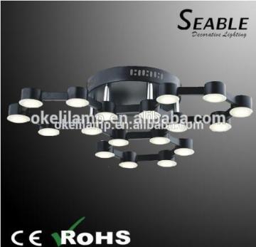 Matt white and black SMD5630 led chip acrylic ceiling lamp for living room