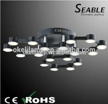 Matt white and black SMD5630 led chip acrylic ceiling lamp for living room