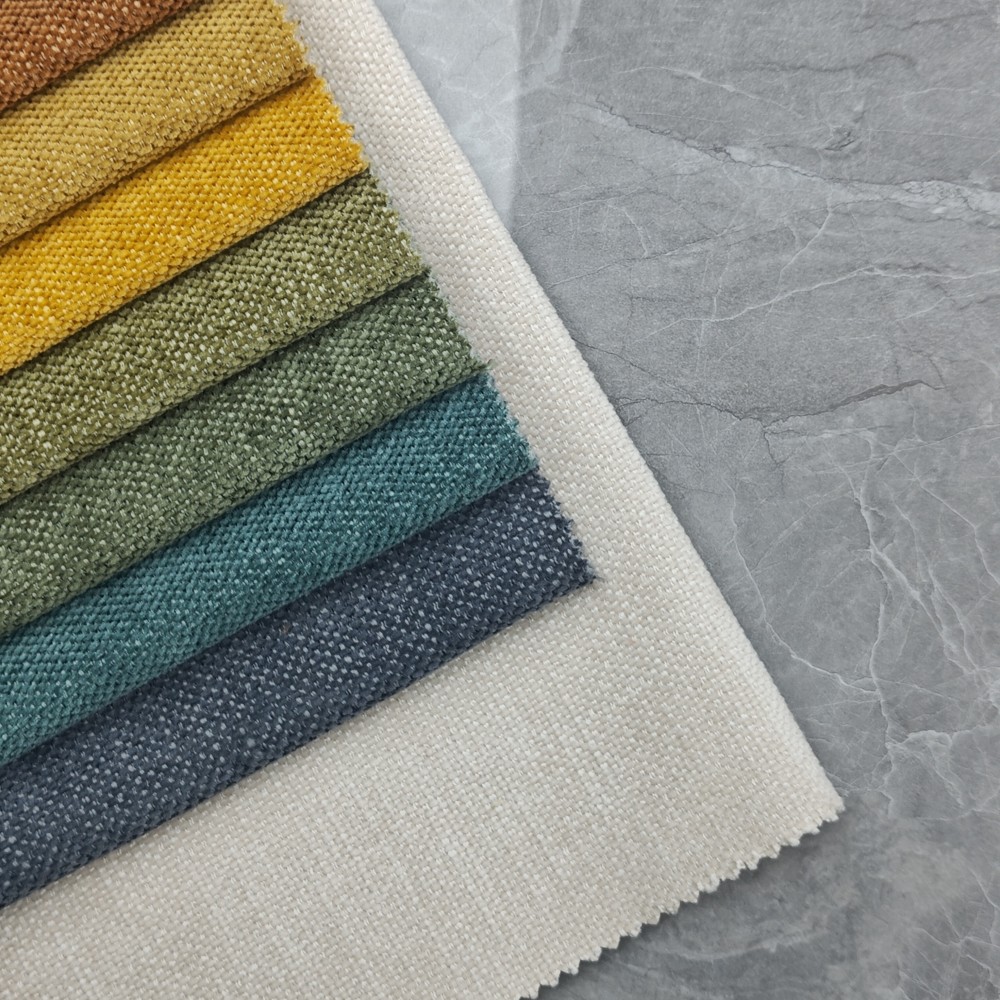 Chenille Textured Solid Color Upholstery Fabric