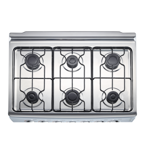 Commercial Stainless steel 6 Burner with Oven