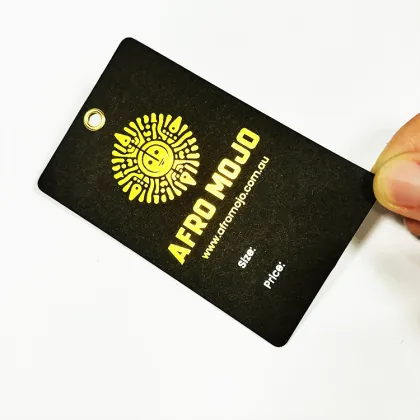 Luxury Gold Embossed Clothing Hang Tags