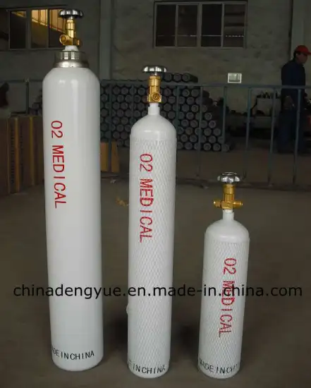 Medical Grade Steel High Pressure Gas Oxygen Tank