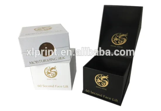 Shenzhen Xianglong Designed Cosmetic Jar Boxes with GOLD foil LOGO