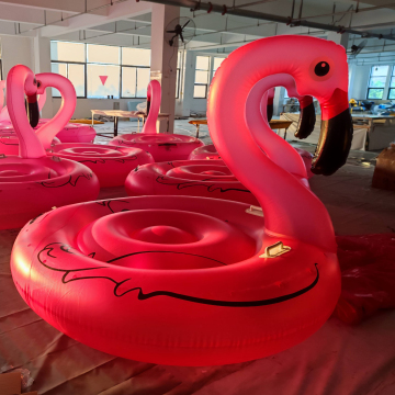 Der heißeste rosa Flamingo -Schwimmer des Sommers: Bequeme aufblasbare Floßrohr für Poolspiele