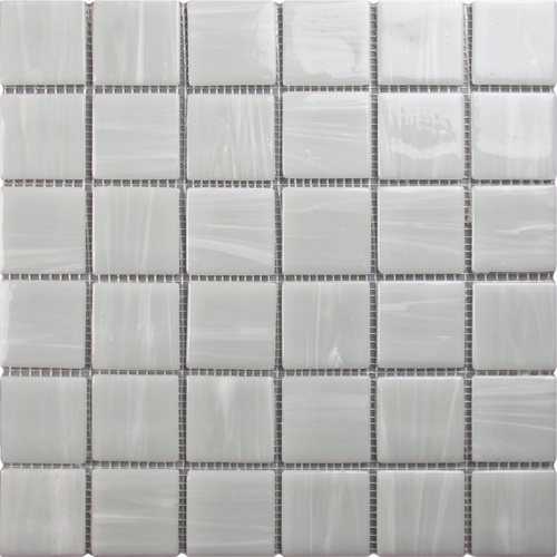 Mosaico de vidrio brillante Backsplash Art Craft Tiles