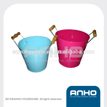 Galvanized Garden Ice Bucket with Handles decorative home gardening