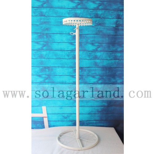 Centre de table de lustre de table de mariage blanc de 39 &quot;