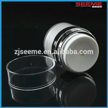30ml arcylic double wall airless cream jar with pump