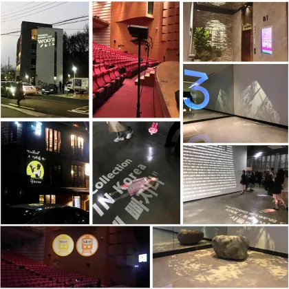 Rotary 100W LED Advertising Logo Gobo Projector Lights