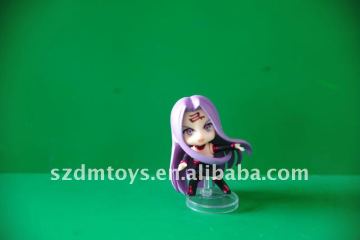 PVC anime girl figure plastic dolls for crafts