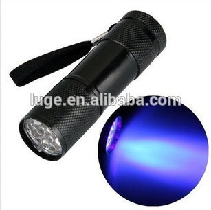 high quality 9 LED versatile UV flashlight