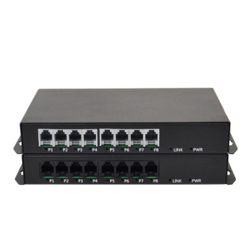 Yunvo 8CH FXS FXO over Fiber Converter - Affordable RJ11 Phone Line over Fiber Solution